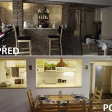 PŘED A PO - KUCHYNĚ