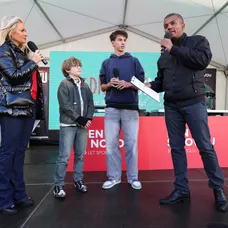 Lucie Borhyová, Rey Koranteng, Sebastian Pöthe a Oliver Vyskočil