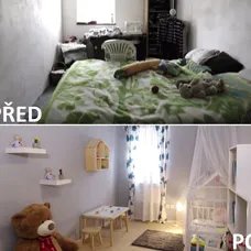 PŘED A PO - POKOJ EVELÍNKY