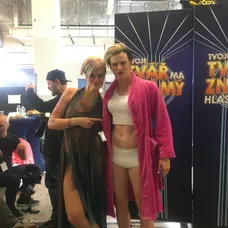 Iva Pazderková a Adam Mišík