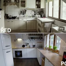 PŘED A PO - KUCHYNĚ