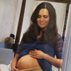 Kate Middleton před porodem