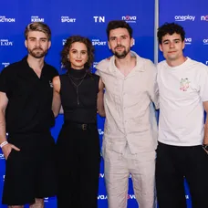 Marek Lambora, Michaela Petřeková, Václav Matějovský a Filip Březina - herci ze seriálu Boží plán