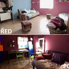 PŘED A PO - pokoj Nikolky