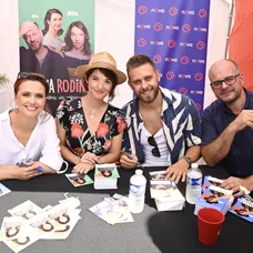 Zuzana Vejvodová, Kristýna Ryška, Vincent Navrátil a Roman Štabrňák na Dni s Novou ve Znojmě