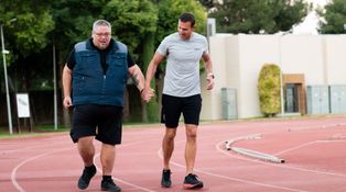 Honzův první trénink v Proměnách: Martin ho musel držet za ruku