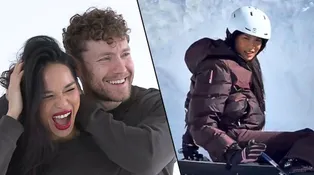 Po osmi měsících vztahu: Bachelor Míra učí Sarah lyžovat