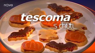 Haloweenské sušenky zdobené marcipánem