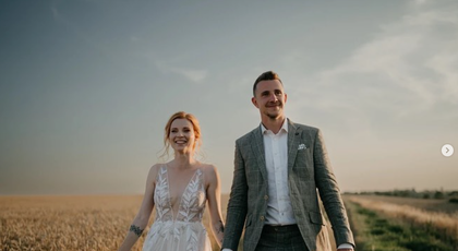 Pohádková svatba Jakuba Štáfka a Dominiky Doležalové: Podívejte se, jak to nevěstě ve svatebním slušelo