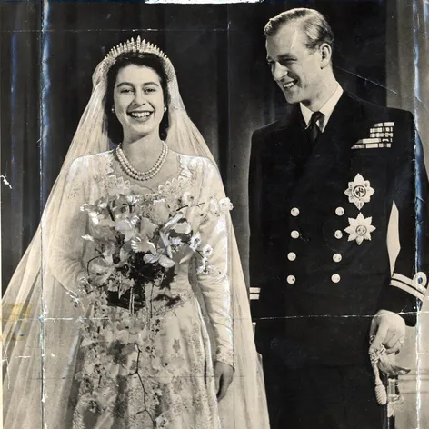 Královna Alžběta a princ Phillip - 1947