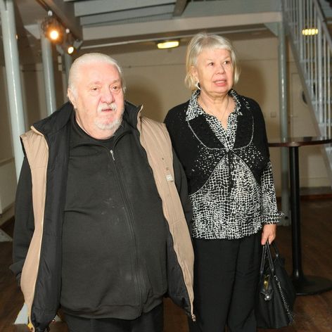 Marián Labuda s manželkou