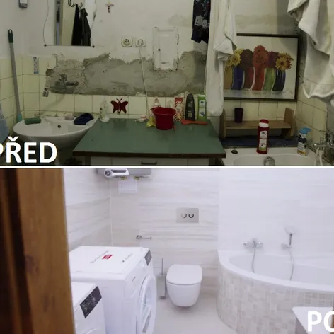 PŘED A PO - KOUPELNA
