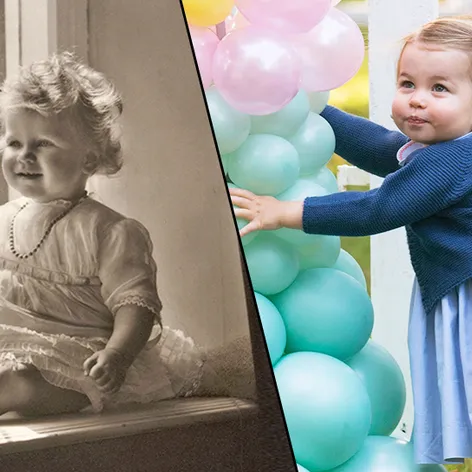 Královna Alžběta II. a princezna Charlotte male