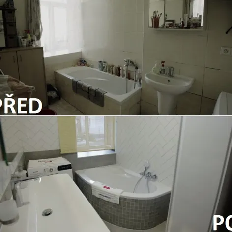 PŘED A PO - KOUPELNA
