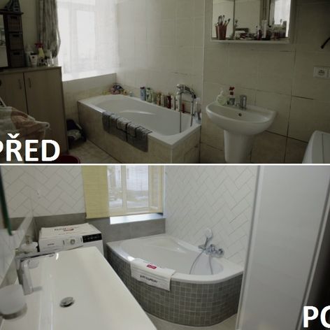 PŘED A PO - KOUPELNA