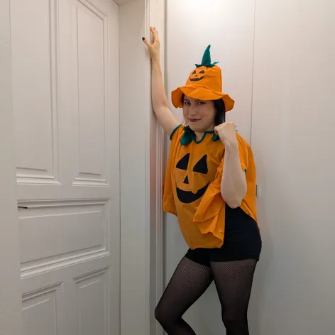 Belladonna zvolila kostým dýně, ale ne jen tak ledajaký...