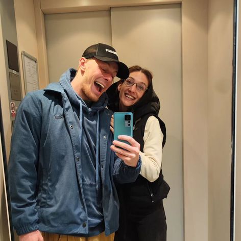 Herečka Marta Dancingerová s parnerem Vojtou Hlaváčkem (1)