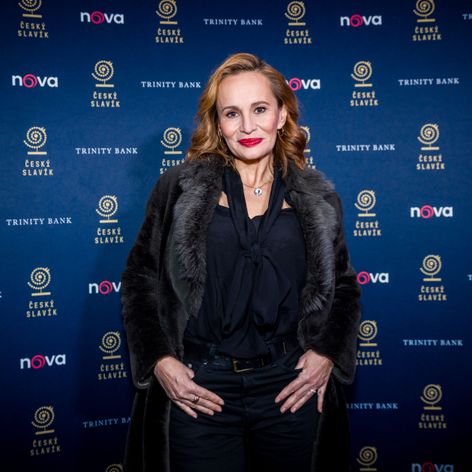 Monika Absolonová na warm up party k Českému slavíkovi 2025