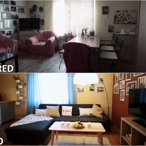 PŘED A PO: Proměna bytu Ivany Kučerové a její dcery Viki - obývací pokoj.