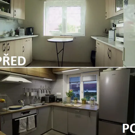 PŘED A PO - kuchyně