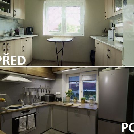 PŘED A PO - kuchyně
