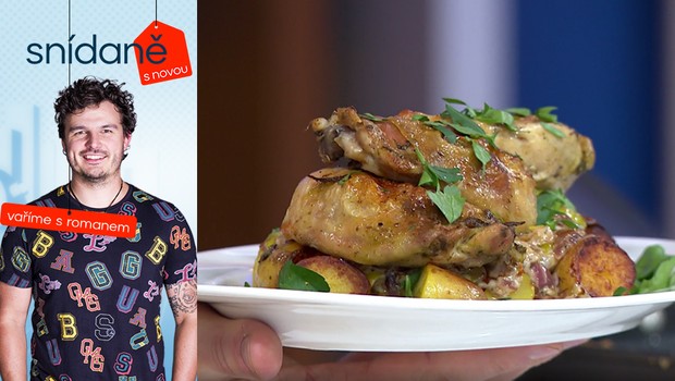 Vaříme s Romanem: Jak připravit pečené kuře s chutney z červené cibule a pórku?