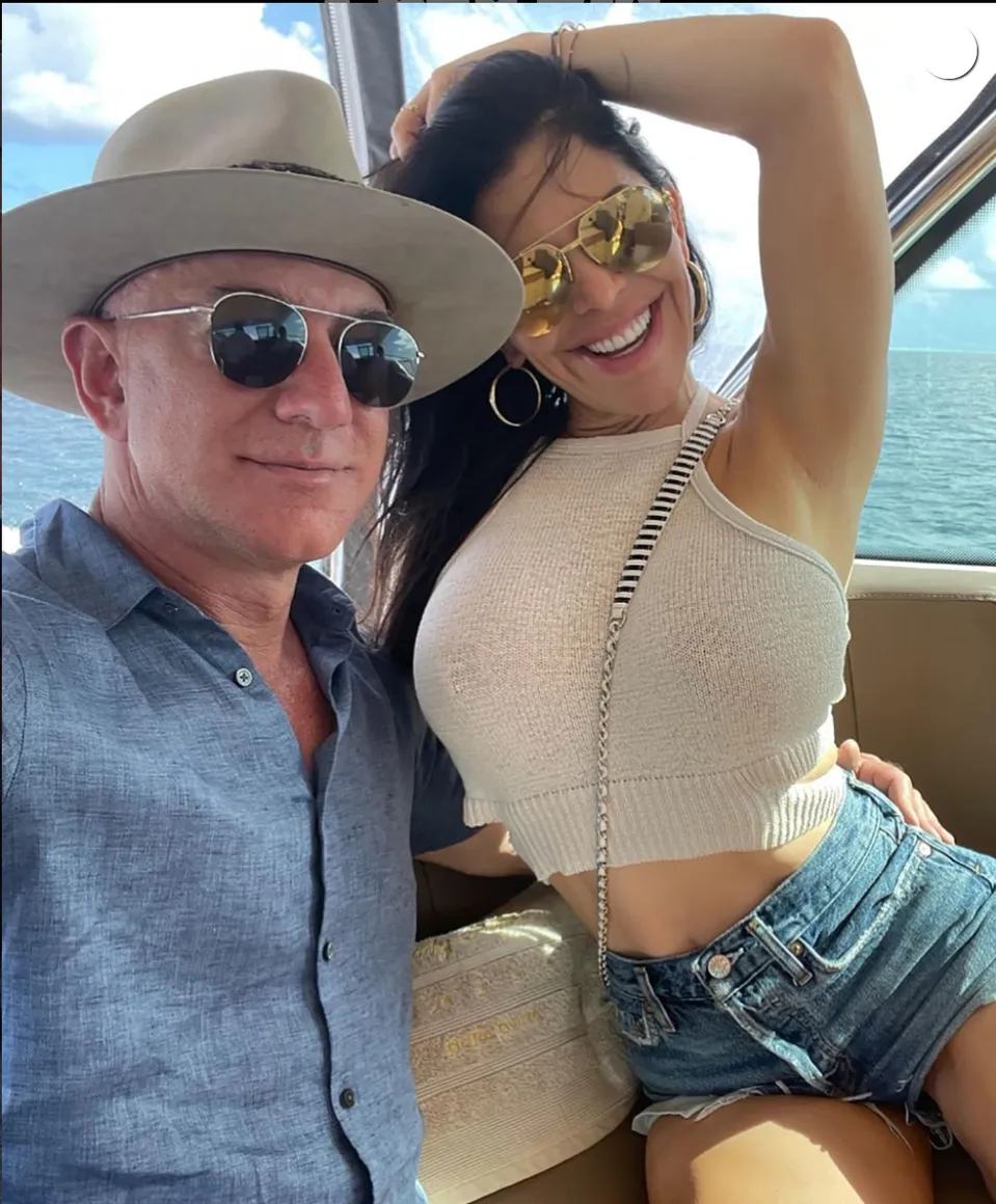 Jeff Bezos a Lauren Sanchez