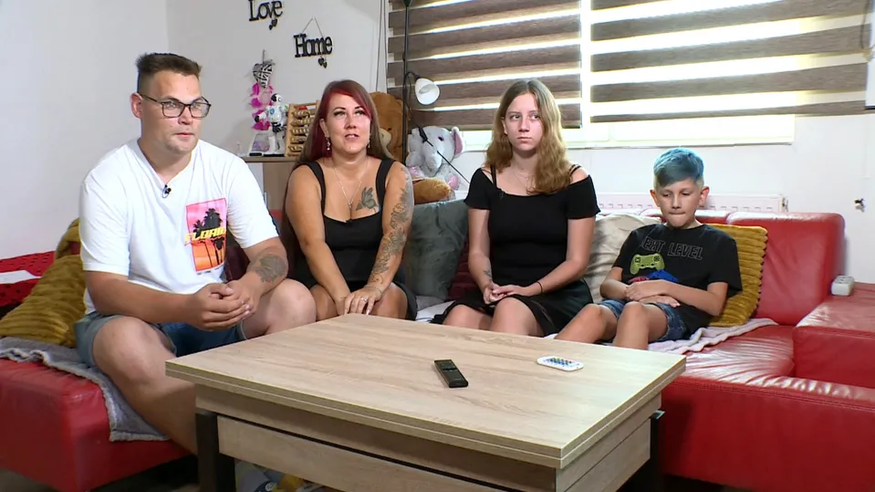 Petra s rodinou ve Výměně.