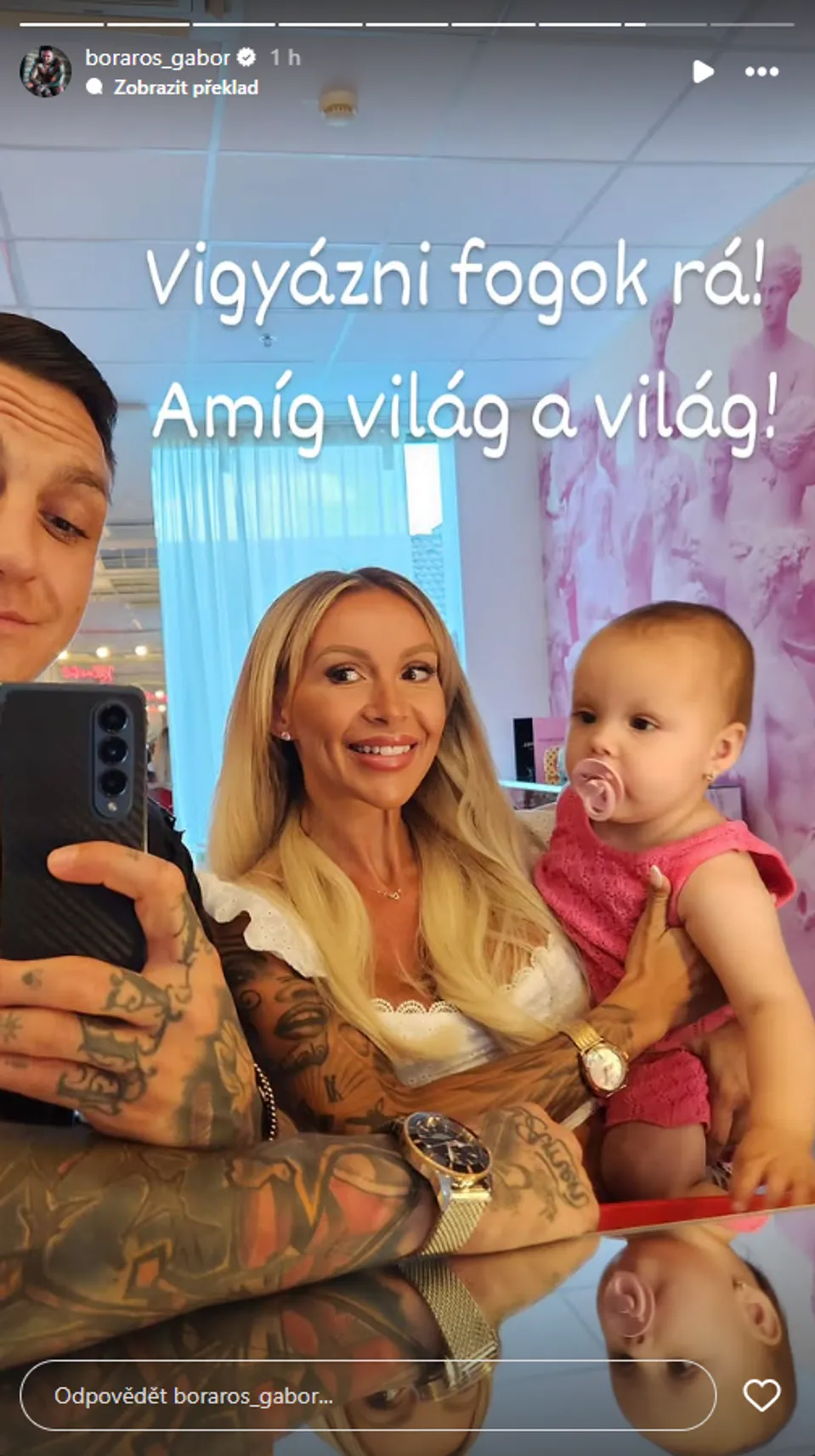 Gábor Boráros s expřítelkyní
