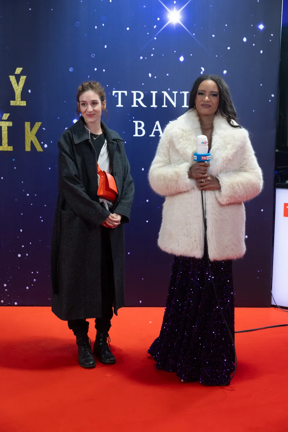 Rebecca Diatilová a Marta Dancingerová před začátkem Českého slavíka 2023