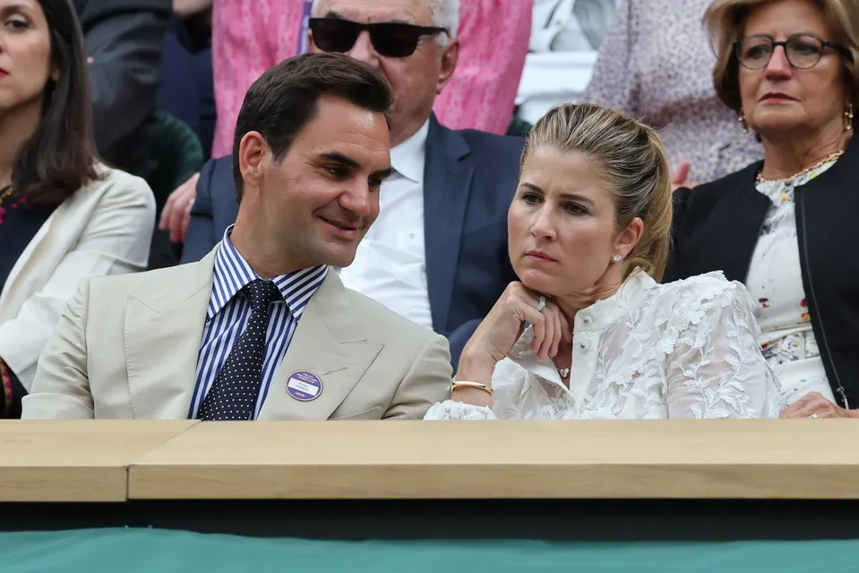 Roger Federer s manželkou