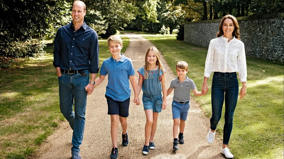 Princ William a princezna Catherine s dětmi