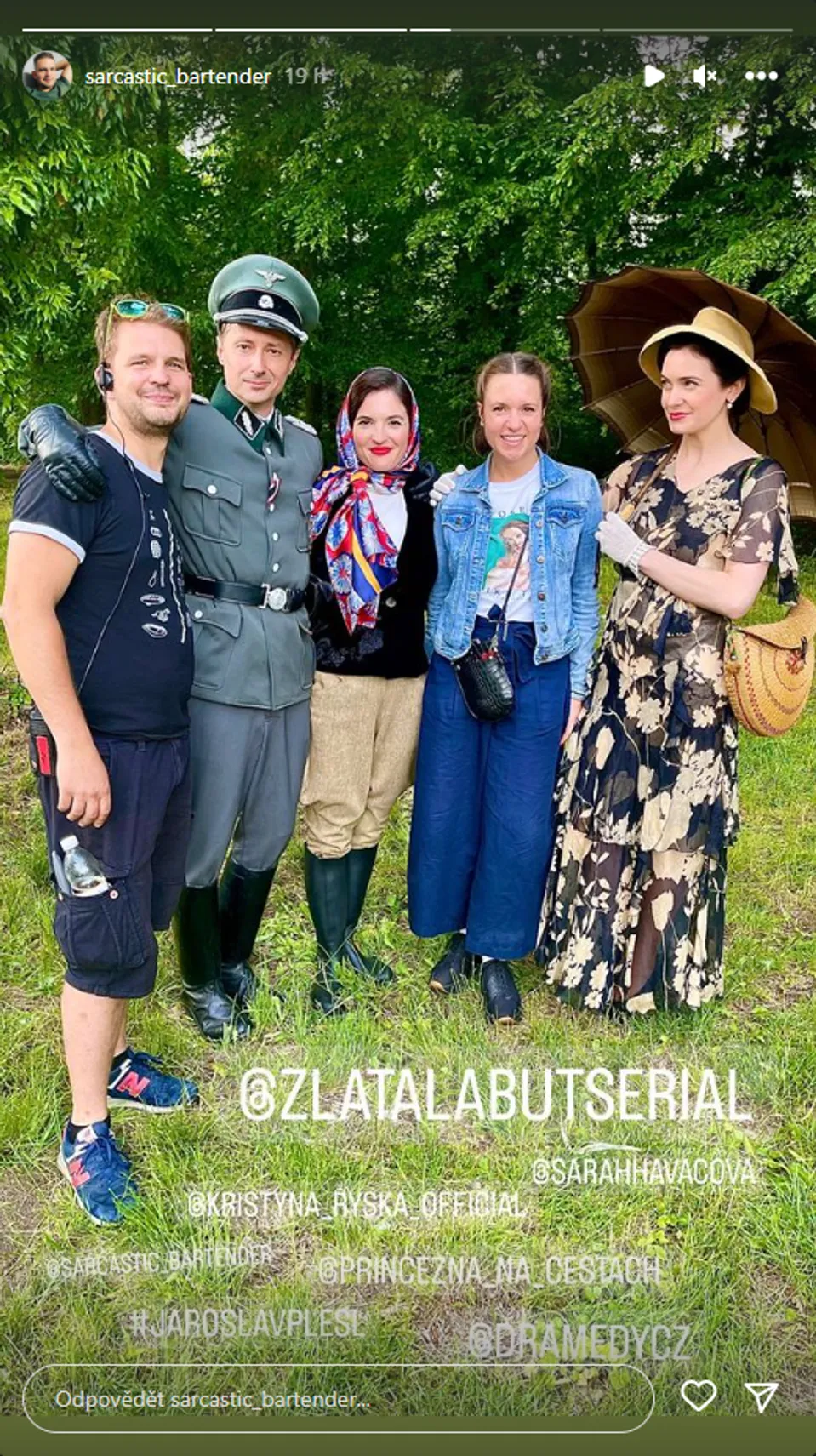 Natáčení druhé řady Zlaté labutě