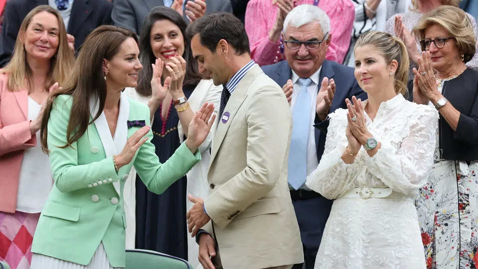 Princezna Catherine a Roger Federer.