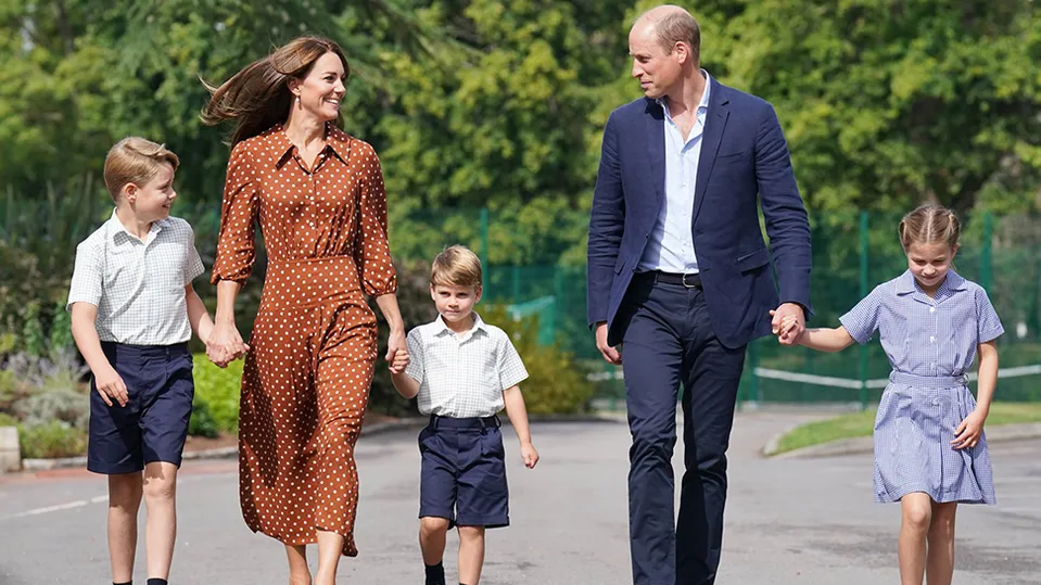 Princ William a princezna Catherine s dětmi