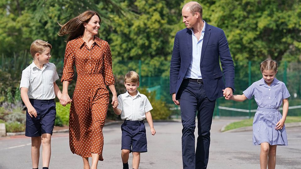 Princ William a princezna Catherine s dětmi