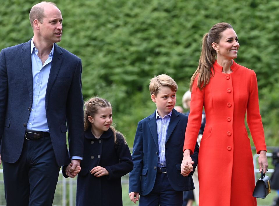 Princ William a princezna Catherine s dětmi