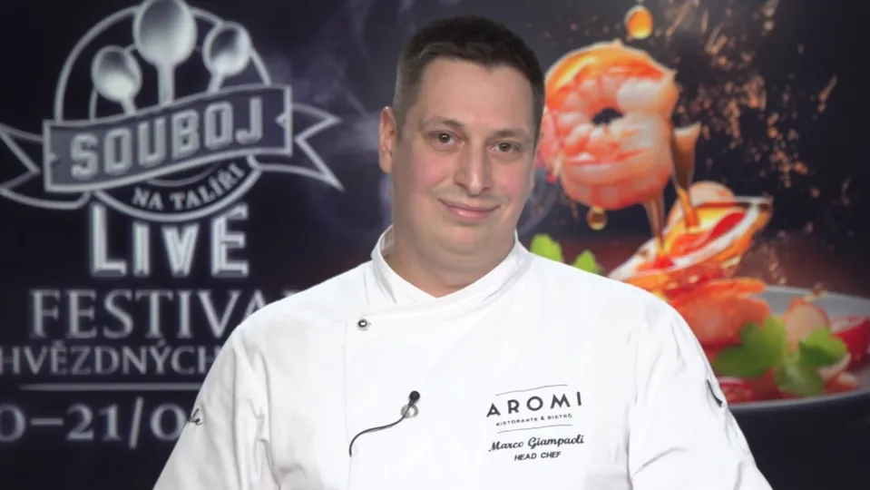 Šéfkuchař restaurace Aromi Marco Giampaoli