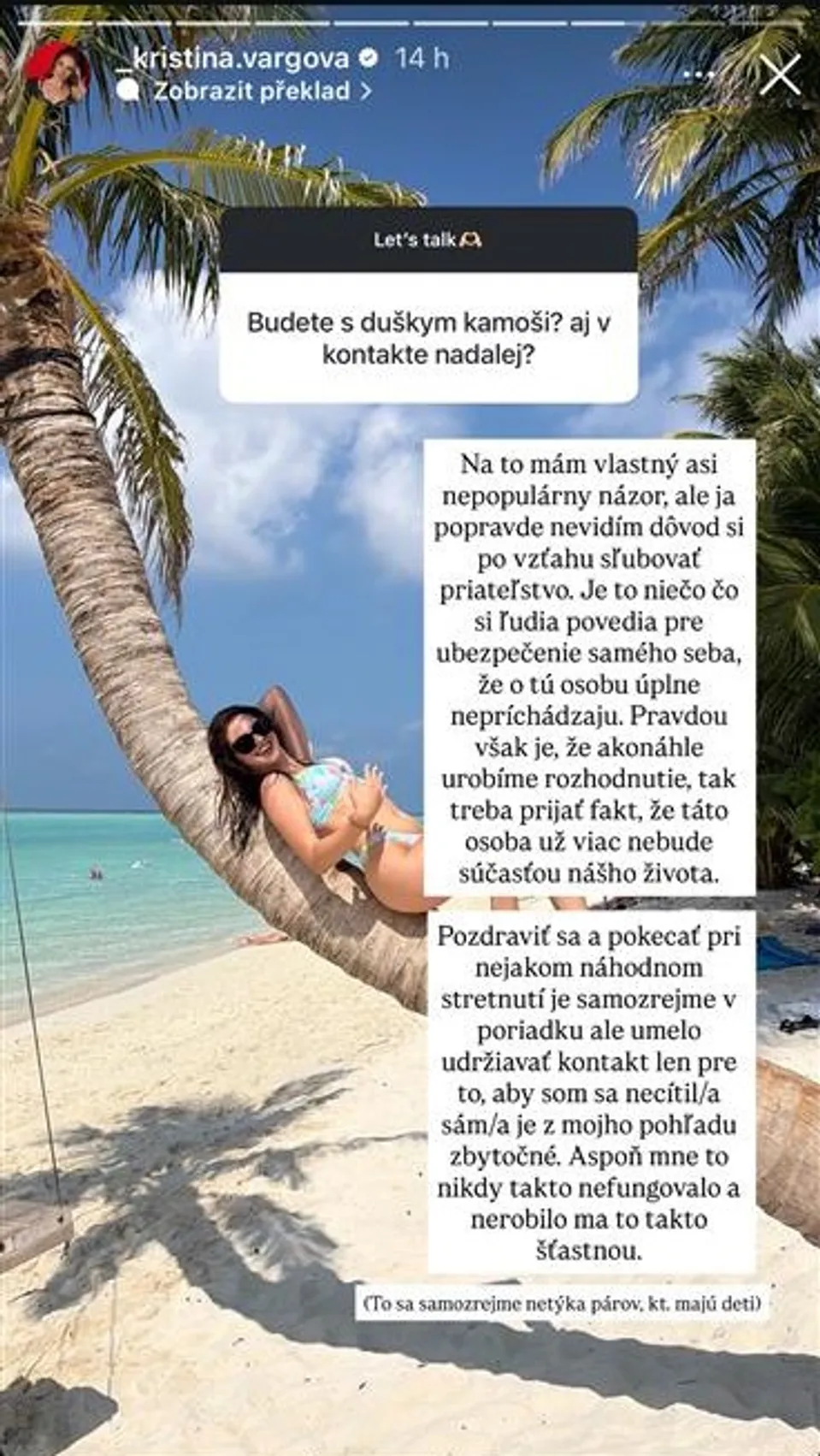Kika o tom, jak to má s Dušanem po rozchodu.