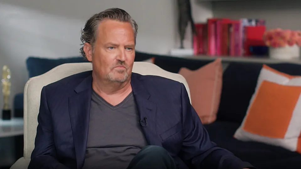 Matthew Perry během rozhovoru.