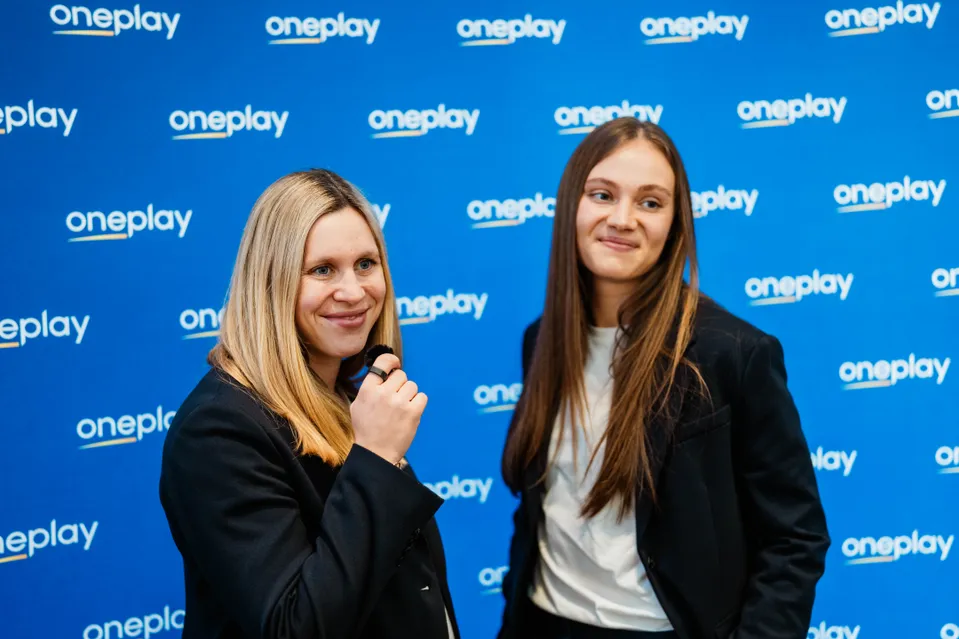 Fotbalistky Slavie Jana Žufánková a Kateřina Svitková