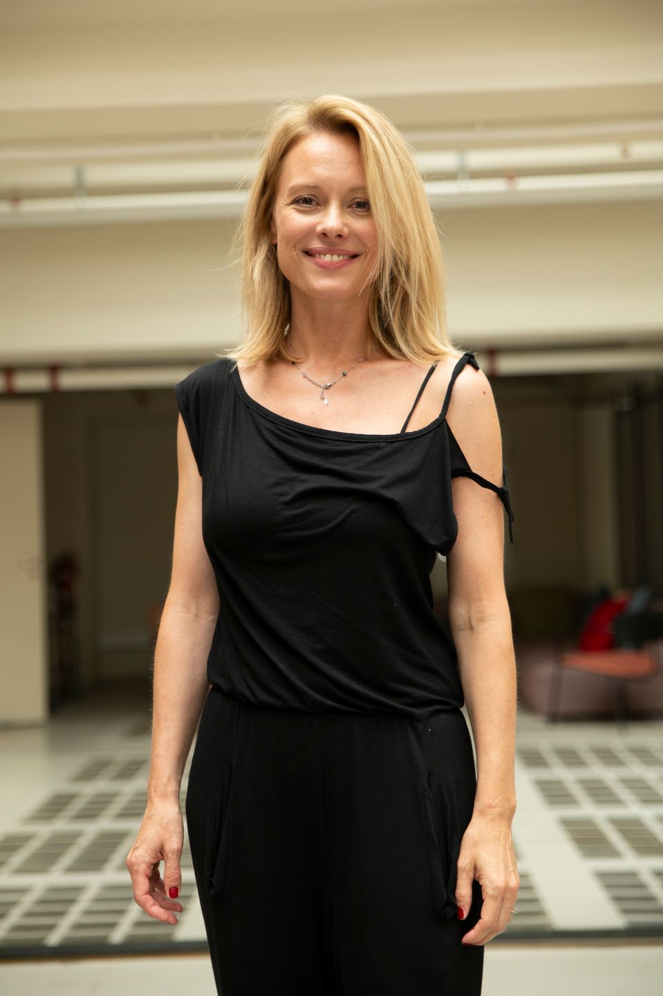 Linda Rybová na tiskové konferenci TV Nova
