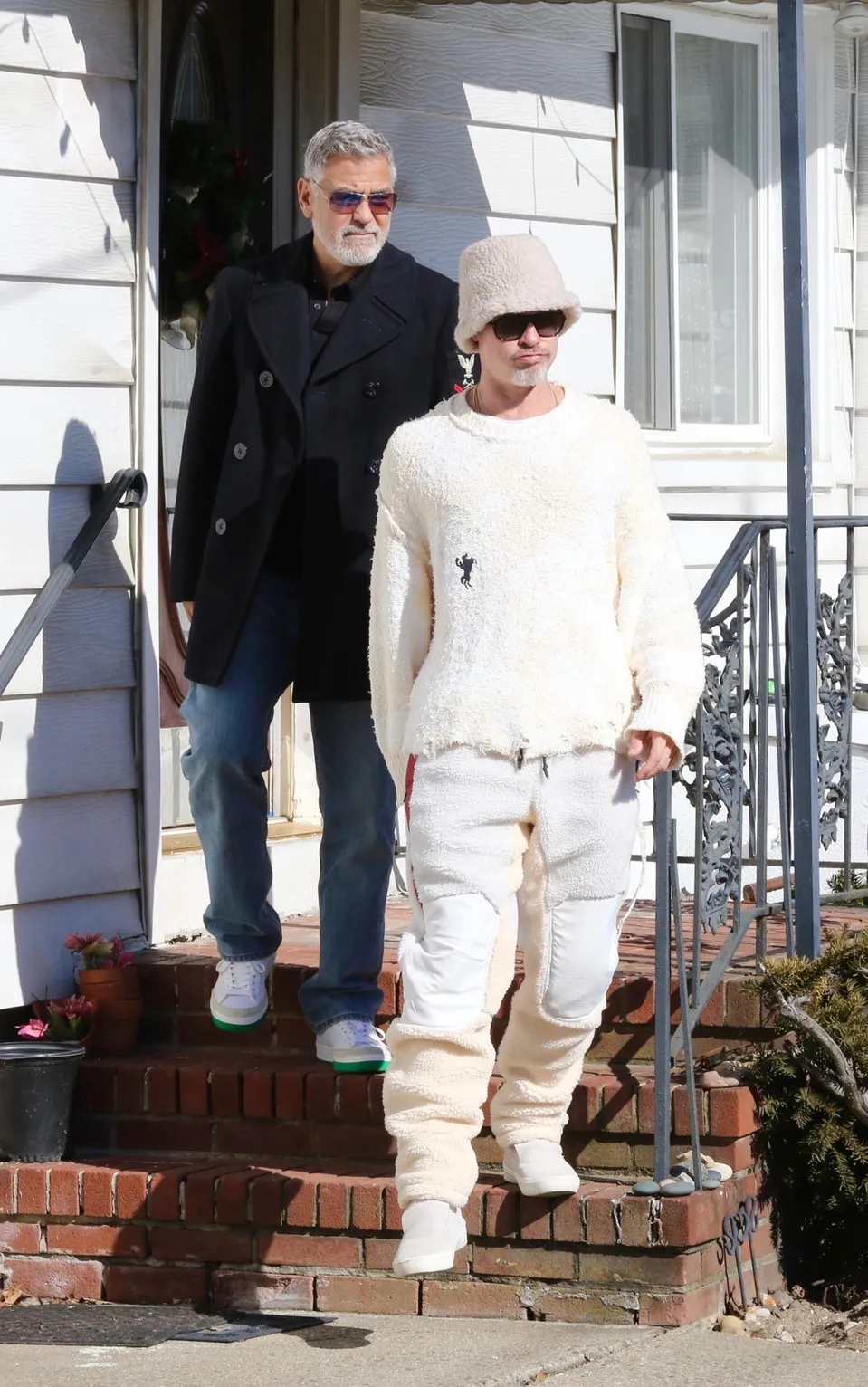 Brad Pitt a George Clooney.