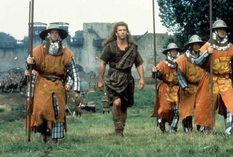 Mel Gibson v kiltu.
