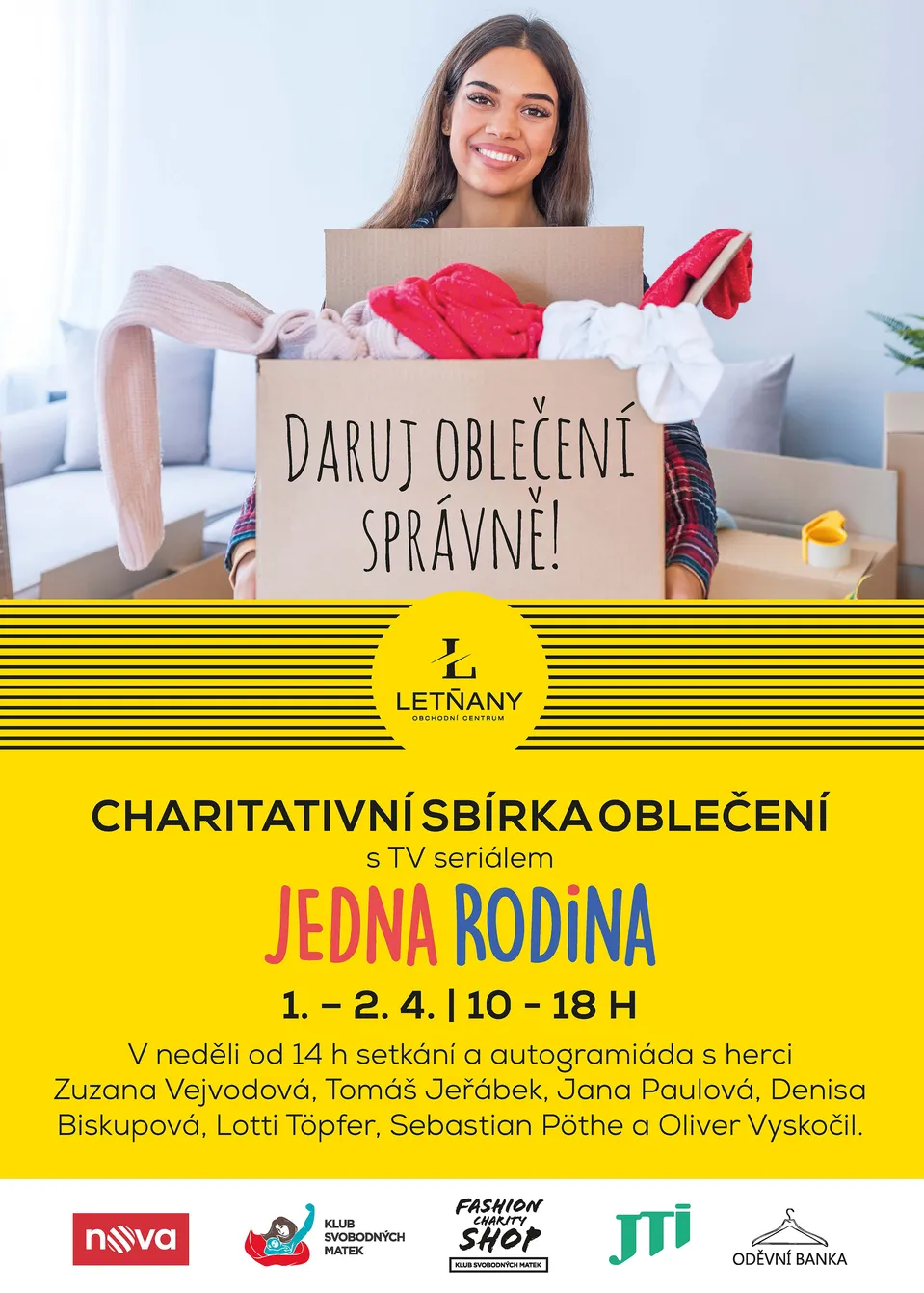 Daruj oblečení správně s Jednou rodinou