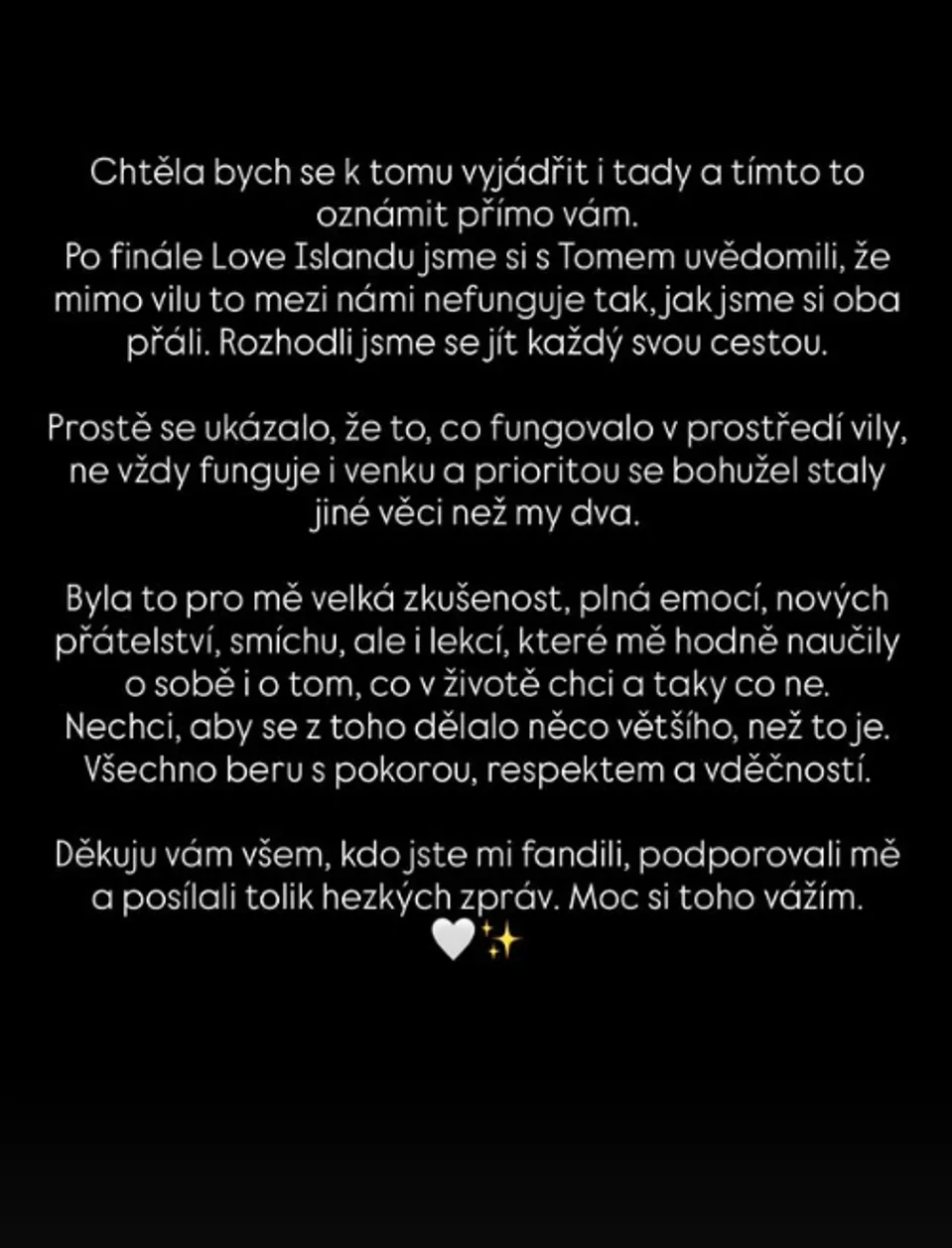 Erika z Love Islandu a Shelby se rozešli