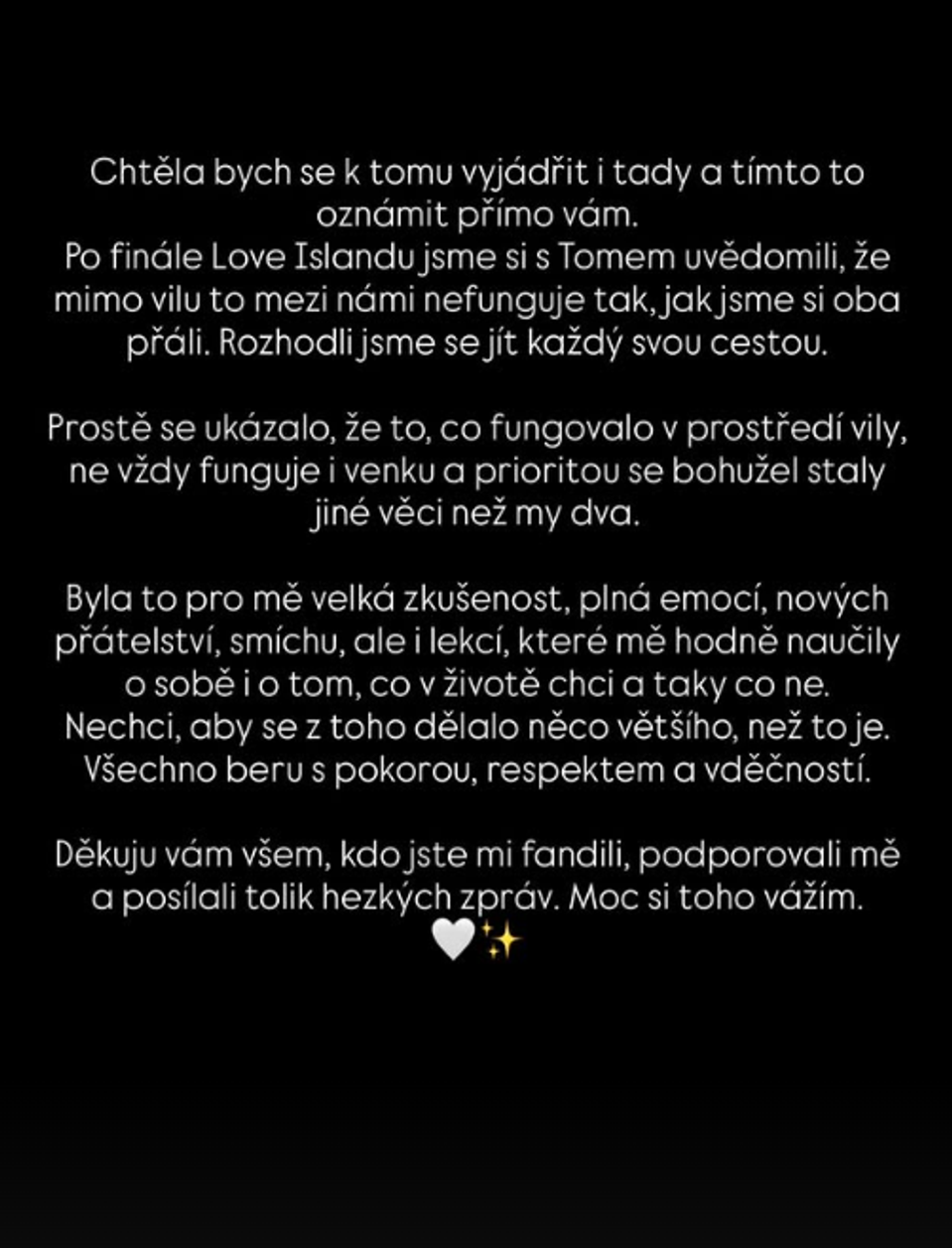 Erika z Love Islandu a Shelby se rozešli