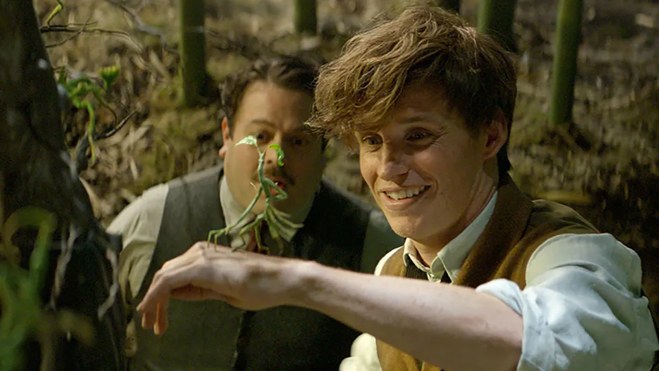 Mlok Scamander a pekař Jacob.