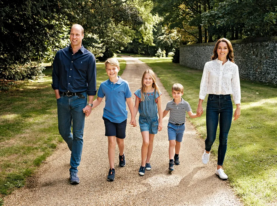 Princ William a princezna Catherine s dětmi
