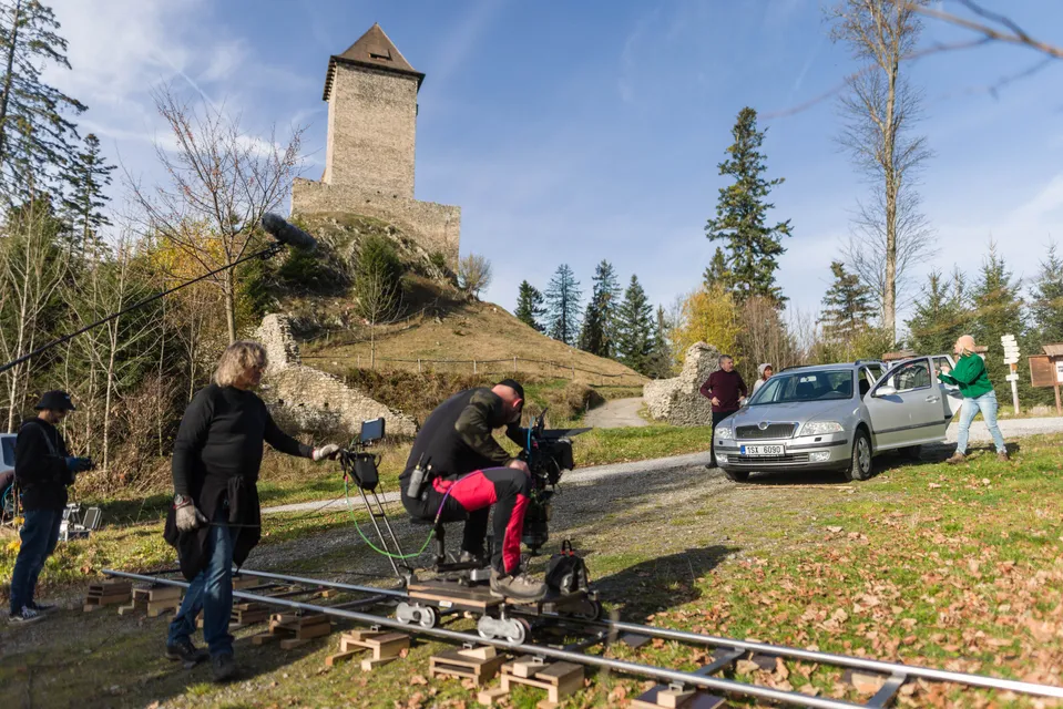 Natáčení vánočního dílu Ulice v Kašperských Horách